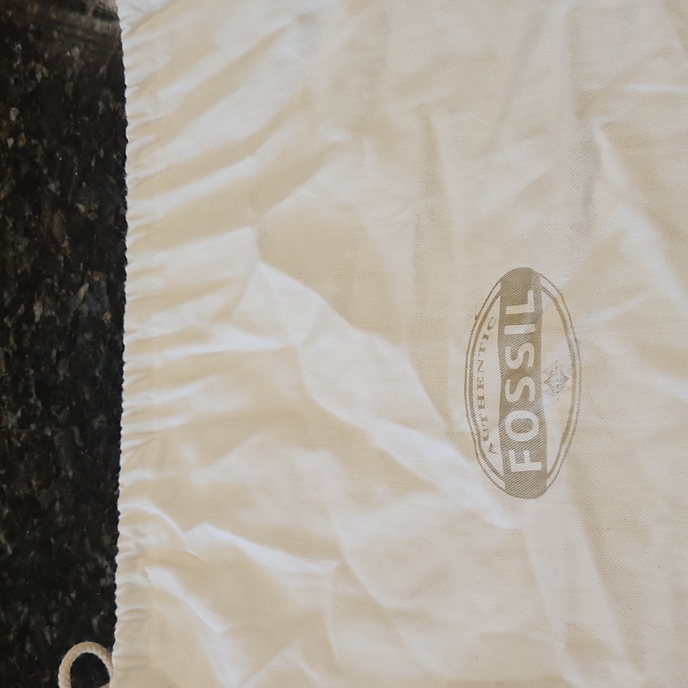 Fossil blue leather bag
